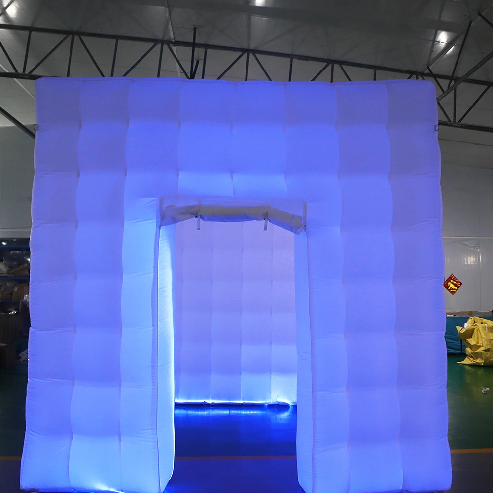 Không khí miễn phí vận chuyển inflatable cube ảnh gian hàng, gian hàng ảnh inflatable bao vây cho bán, xách tay led air ảnh tự sướng photo booth