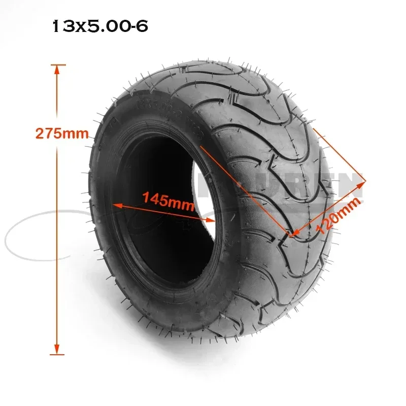 

13x5.00-6 Бескамерная шина 13x5-6 Вакуумная шина для мини-карманного велосипеда Go Kart ATV UTV Quad Мопед Багги Запчасти для скутера 6-дюймовый обод