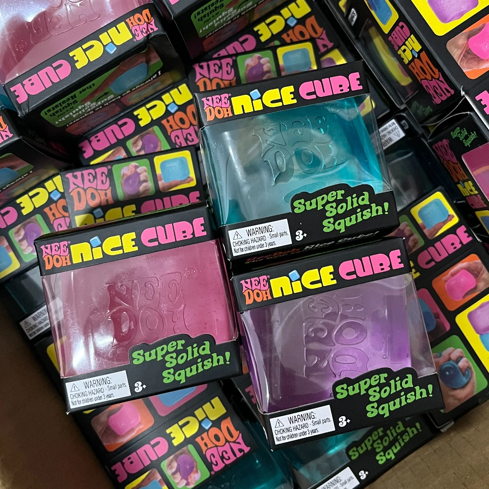 

Сенсорный куб Schylling Nice Cube: игрушка-антистресс для снятия тревоги, сенсорная игрушка для концентрации внимания, при СДВГ и для успокоения, подарки для вечеринок