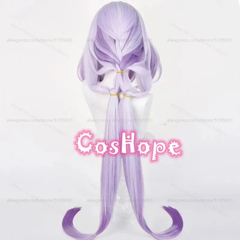 HSR Castorice Cosplay Wig 130cm Long Light Purple Gradient Wig Cosplay Anime Cosplay Wig Heat Resistant Synthetic Wigs