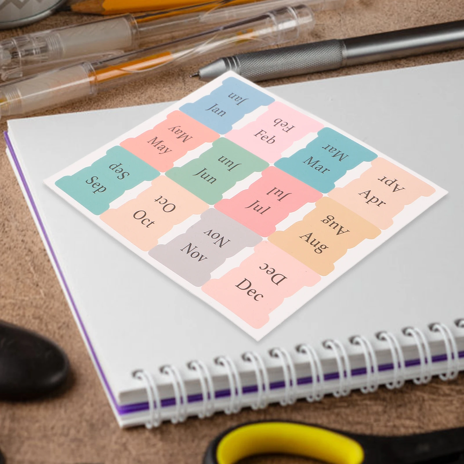 

Sticky Page Markers Small Index Tabs Portable Monthly Book Markers for Annotating Books Aesthetic Design Practical Convenient