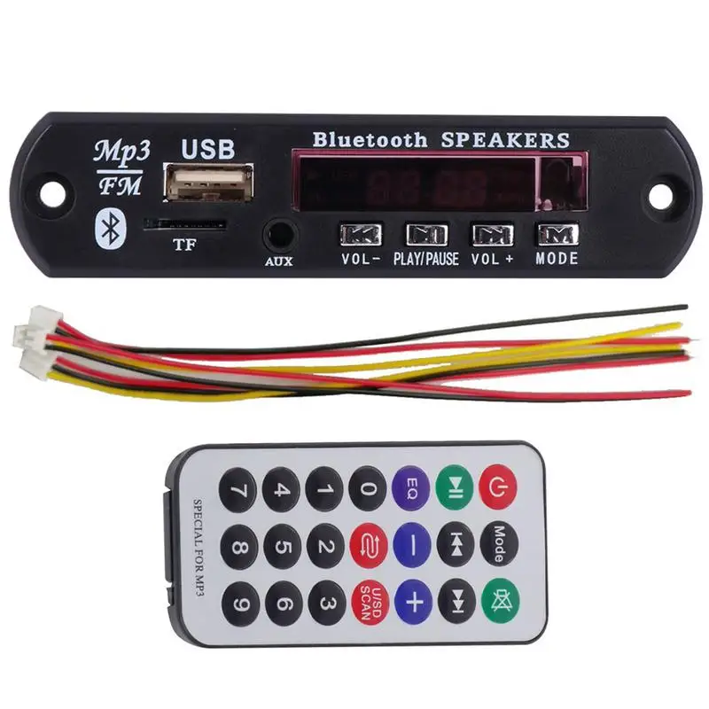 BT MP3 Decoding Board MP3 Wireless BT Speaker Lossless Audio Decoders Board Module Support USB FM Support