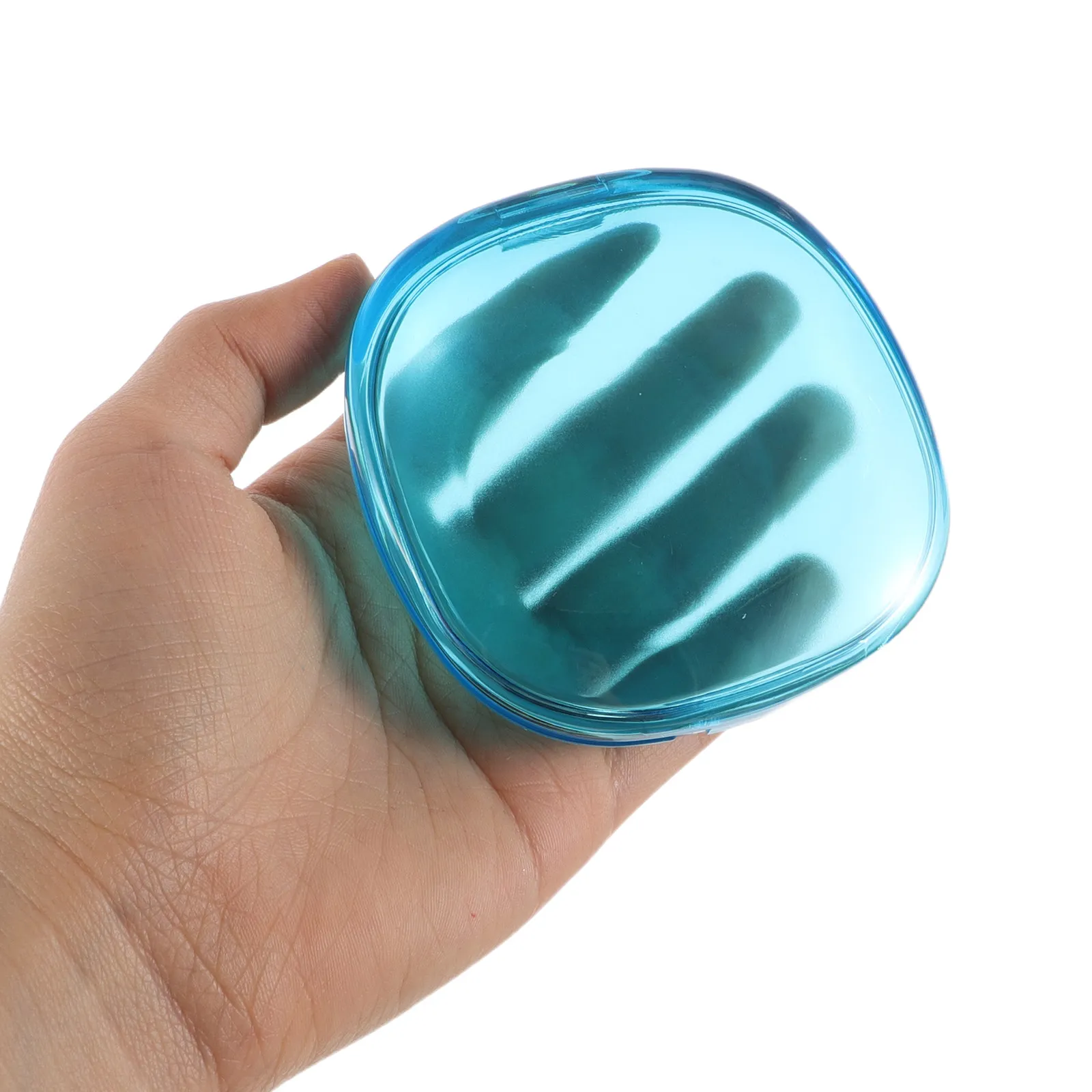 

3Pcs Transparent Dental Retainer Case Compact Mouth Guard Container for Soaking Braces Cleaning and Travel Storage