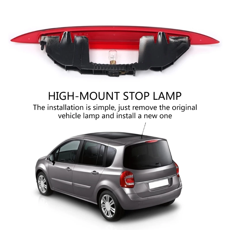 3rd Brake Light High Mount Center Rear Roof Light for MODUS 2004-2012 Third Tail Stop Light 8200219415 Parking drop shipping