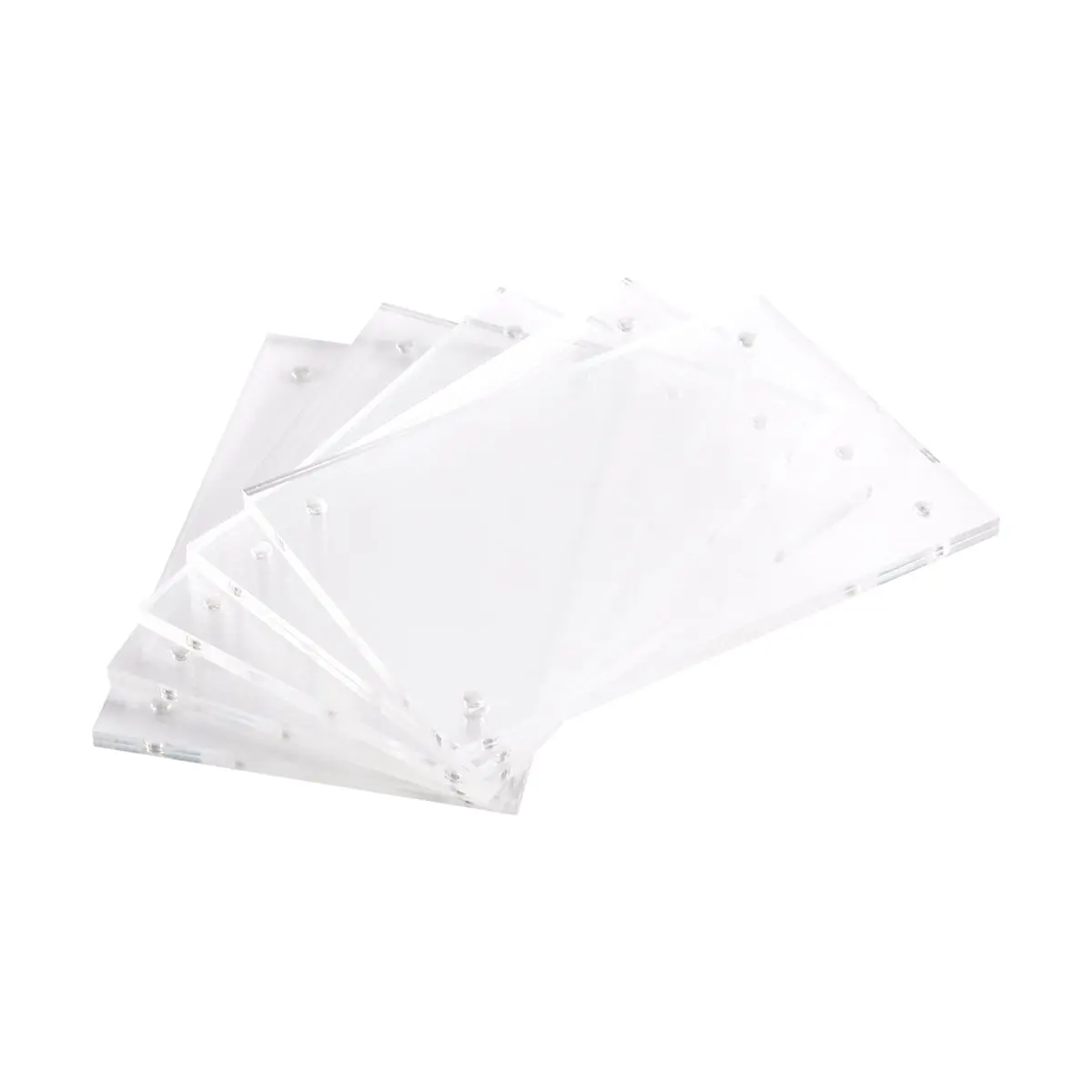5PCS A6 Counter Top Acrylic Magnetic Sign Poster Frame Display Stand Product Price Label Number Card Holder Rack 10X15CM