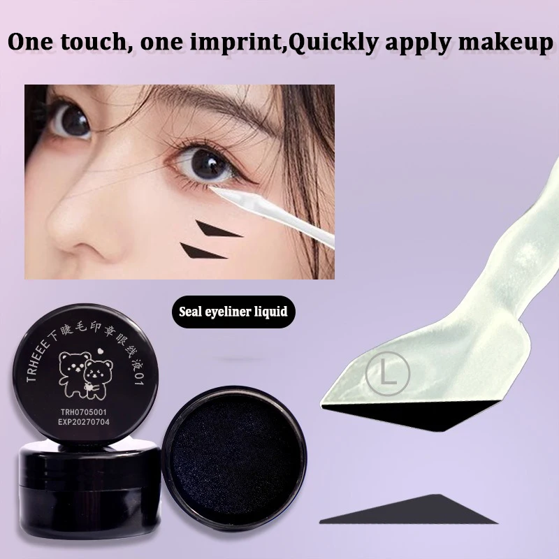 Plantilla de Maquillaje para Ojos: Sello de Delineador Líquido DIY para Extensión de Pestañas, Resistente al Agua, de Larga Duración y Secado Rápido