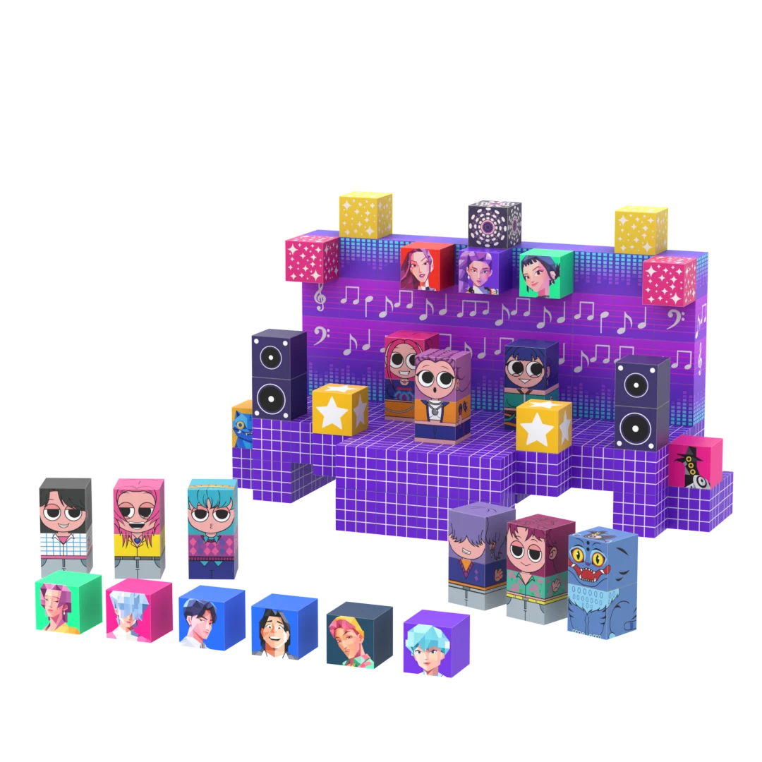 บล็อกแม่เหล็ก - ชุดสร้างโลกดนตรี 150 ชิ้น, ชุดตัวต่อแม่เหล็กสร้างสรรค์ ของเล่นบล็อกแม่เหล็ก ของเล่นเสริมพัฒนาการ