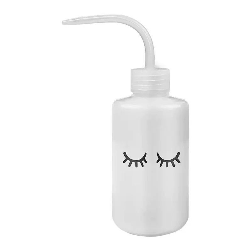 250 مللي لاش شطف زجاجة منحني صنبور تنظيف غسل زجاجة مقاوم للماء الحاجب مزيل زجاجة رمش تمديد ماكياج أداة