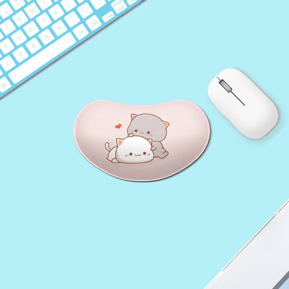 Comfort Cartoon Mouse Pad Wrist Rest Anti-slip Colorful Cute Wrist Rest Pad Kawaii Rubber Anti-skid Mouse Wrist Rest Pad Women