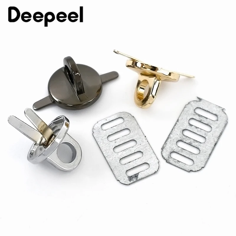 Deepeel 10Pcs Bag Hanging Hook 6*15mm Handbag Side Buckles for Luggage Leather Accessories Clothing Hardware Decoration