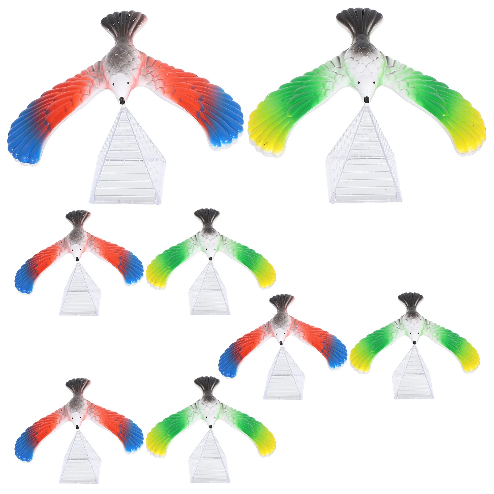

8Pcs Balancing Eagle Bird Retro Game Enhances Spatial Awareness Finger Balance Game for Kids Decor and Concentration