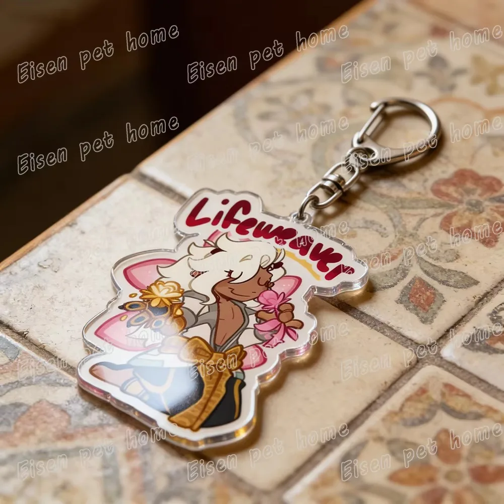 Game Ow Chibi Keychains for Women Accessories Bag Charm Mercy Dva Kiriko Cartoon Gaming Keyrings Jewelry Friends Birthday Gifts view 5