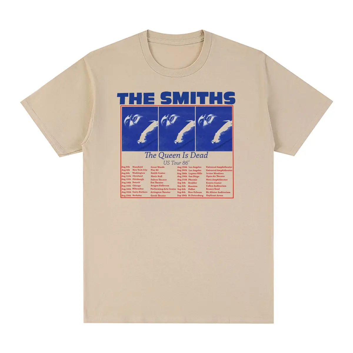 The Smiths Vintage T-shirt The Queen Is Dead Cotton 1980\'s Indie Morrissey Homme Men Rock Band T shirt New Tee Tshirt Women Tops