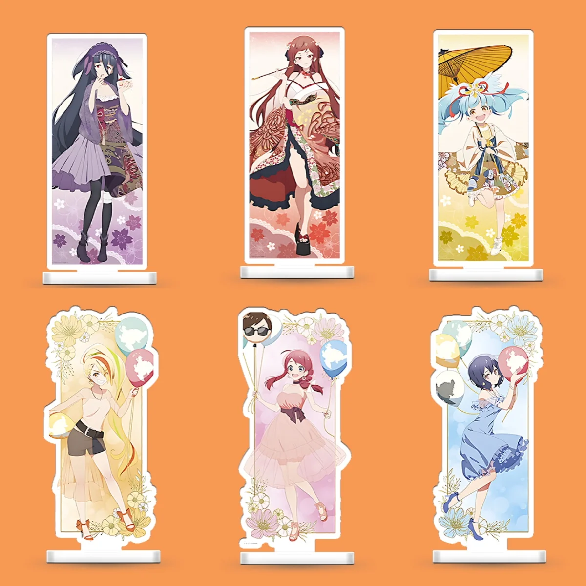 

Cute Cartoon Anime ZOMBIE LAND SAGA Avatar Mini Acrylic standing Pendant Figure Wholesale Key Ring Jewelry Gift 10CM