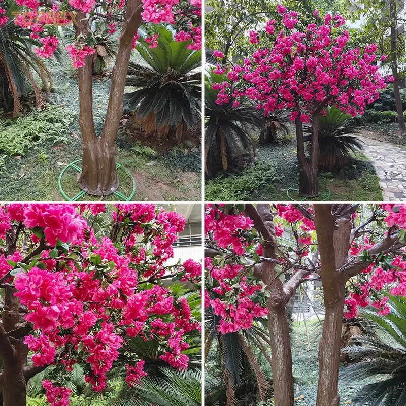 TOPREX DECOR 5184 LED Simulated Crape Myrtle Flower Tree Light 3.5m for Outdoor Wedding Backdrop Event Decoration Display
