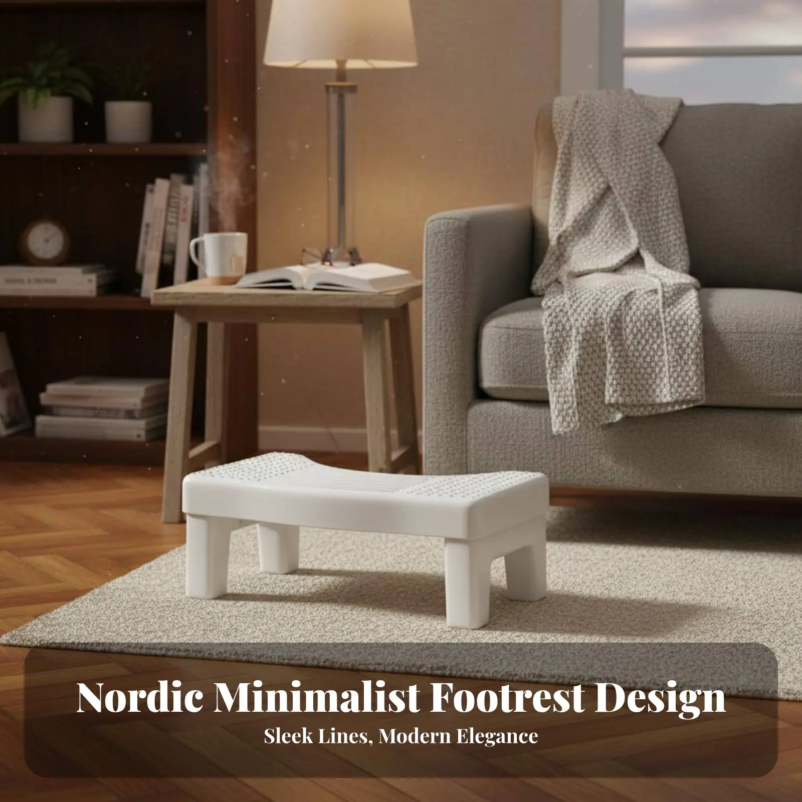 

Двусторонняя регулируемая подставка для ног с массажной текстурой, легкая, для студентов и геймеров