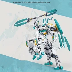 731 Pieces White Mech Model Block Set - Ideal for Holiday and Birthday Gifts