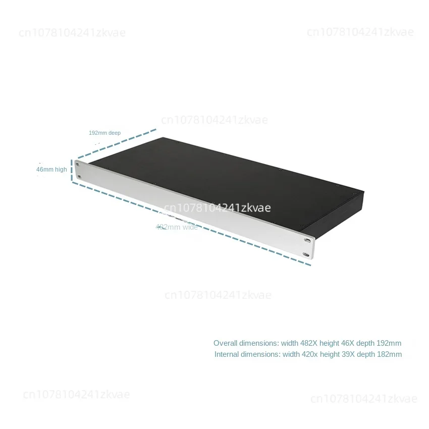 Full aluminum 19 inch 1U standard chassis rack type 1U plug-in box processing custom chassis industrial control project chassis