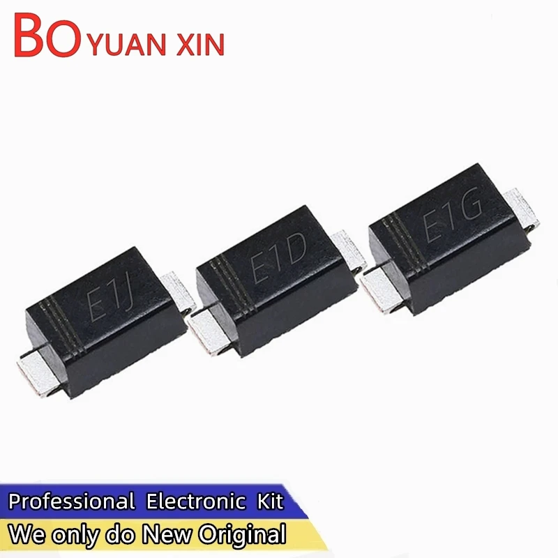 100pcs ES1JW ES1DW ES1GW SOD-123FL US1MW US1DW US1JW US1GW DFR1M DSR1M FR104W FR107W FR207W RS07M SOD-123 1206 SMD Diode