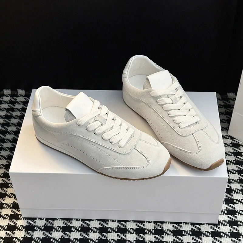 Klassische Damen Ballerinas Aus Leder Und Samt Für Den Alltag_voghion.com