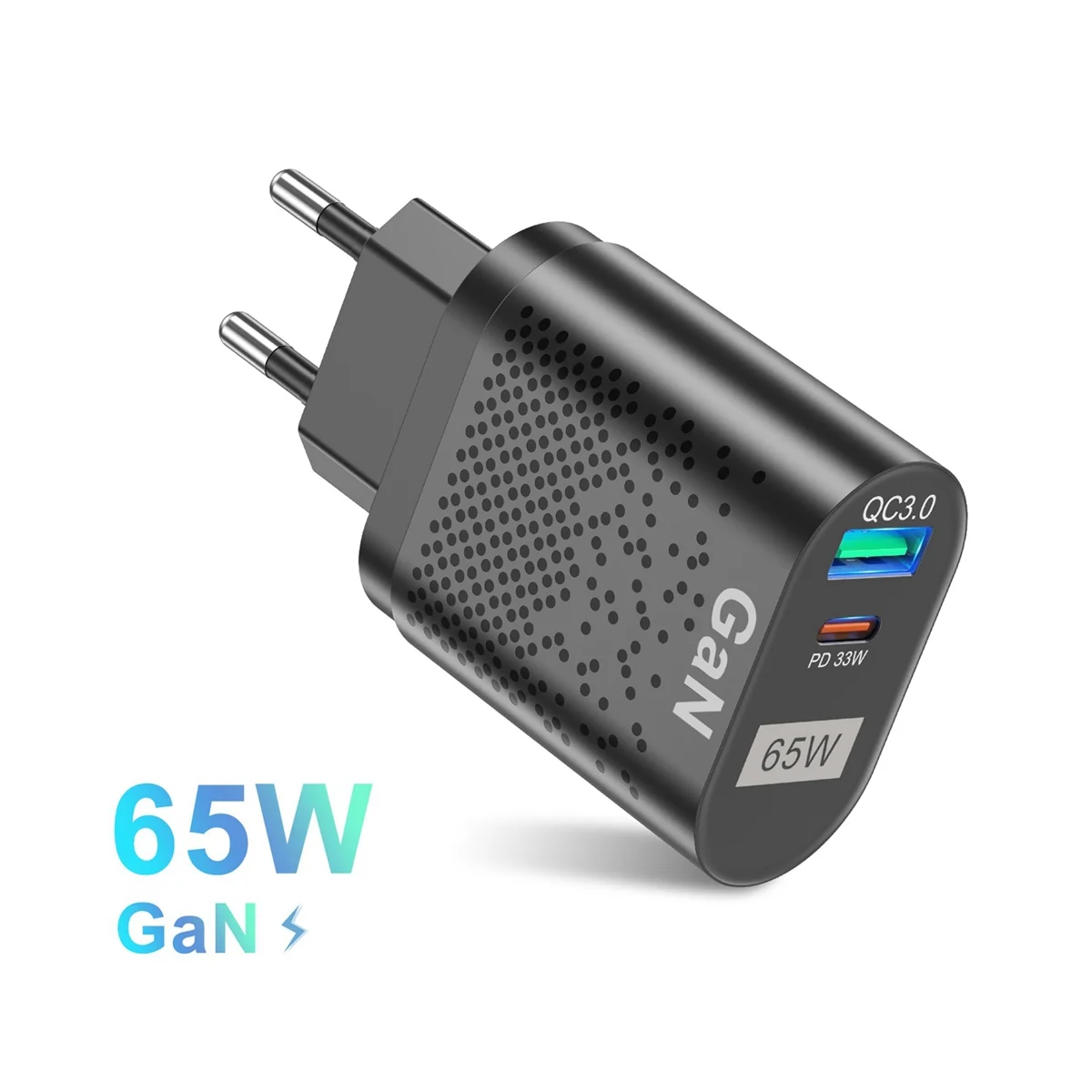 Szybka ładowarka do telefonu komórkowego 65W Multi-Port QC3.0 PD szybka ładowarka ręczna do IPhone Samsung Huawei EU Plug