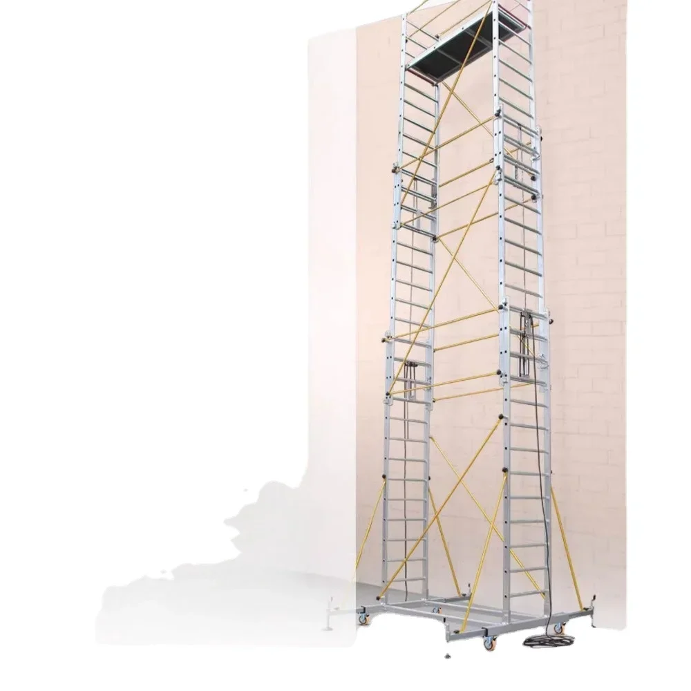 

Aluminum alloy scaffolding movable telescopic scaffolding folding engineering ladder lift platform