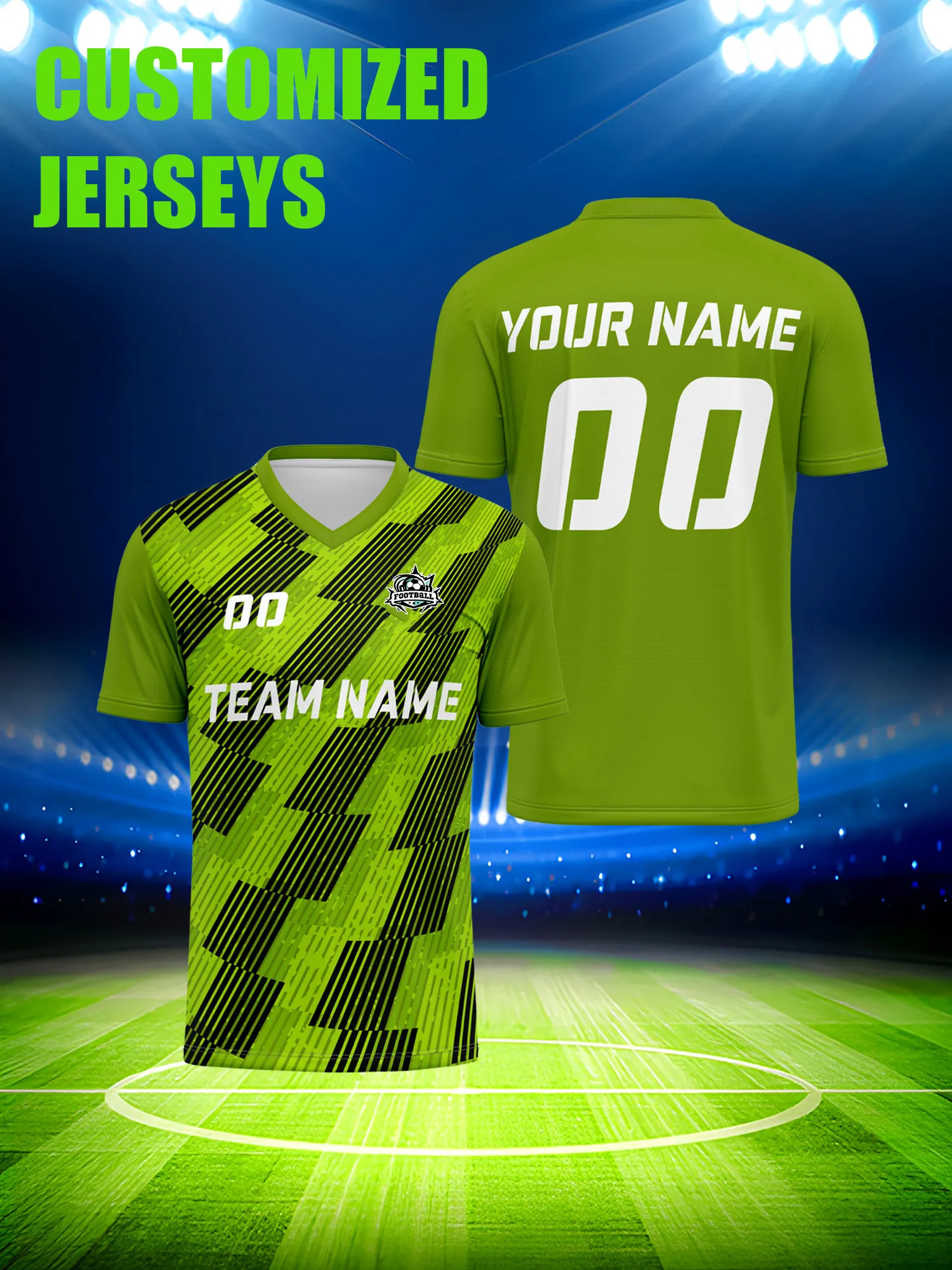 

Футболка для футбола с индивидуальным изображением, номером и именем, летняя, дышащая, с хорошей вентиляцией, спортивный топ.