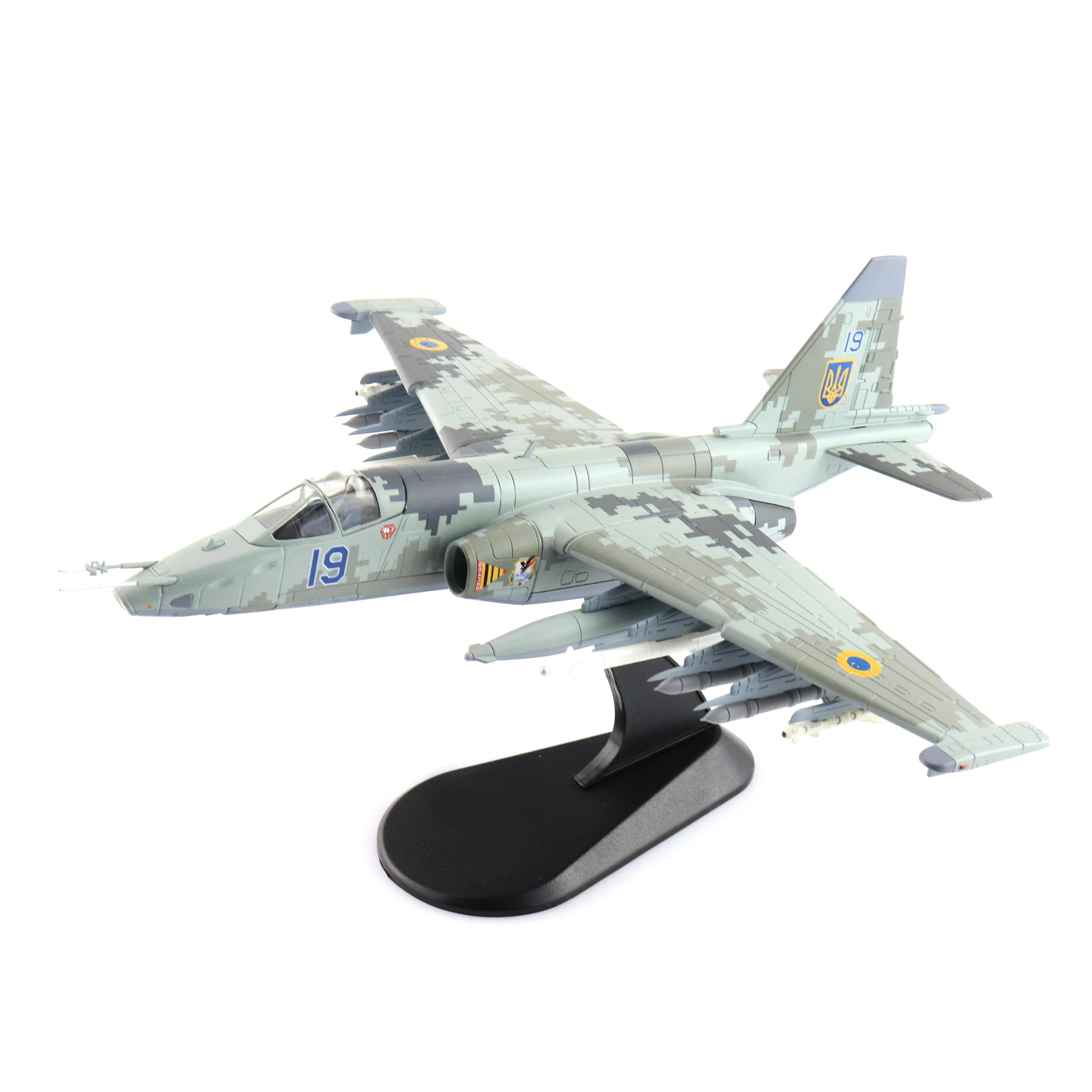 1/72 HA6110 Su25 Su-25M1 Fighter Model 299th Tactical Air Brigade Ukraine 2022 Alloy finished aircraft model