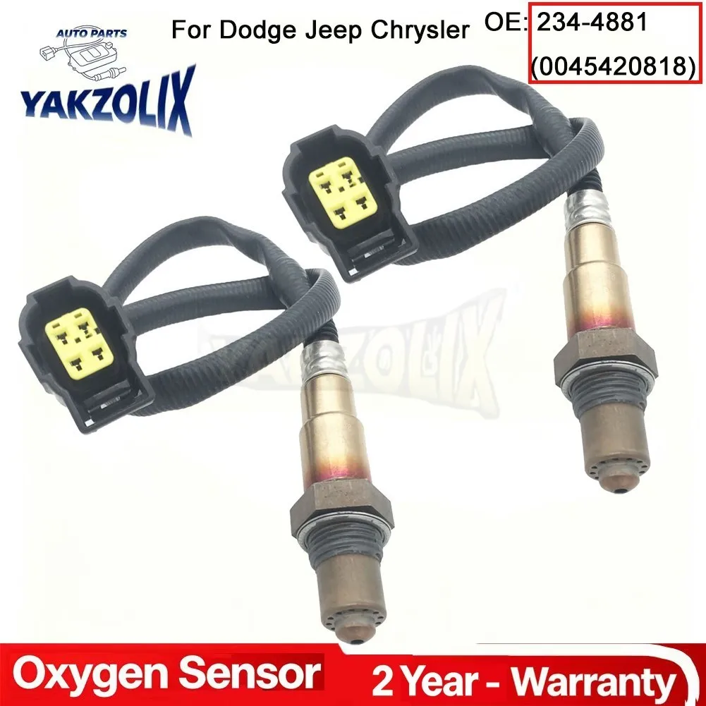 

2X Oxygen O2 Sensor for Dodge Caliber Avenger Jeep Compass Patriot Chrysler Sebring 2.4L Upstream Downstream 234-4881 0045420818