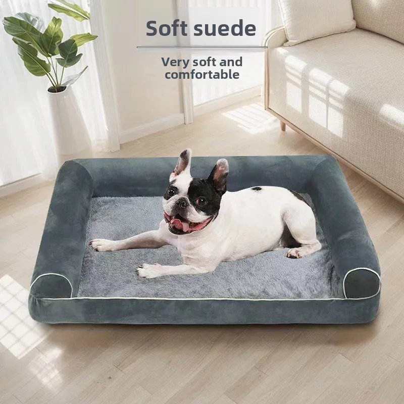 

Breathable Sponge Dog Cat Bed Square Pet House All Year Round Summer Cooling Winter Warm Comfortable