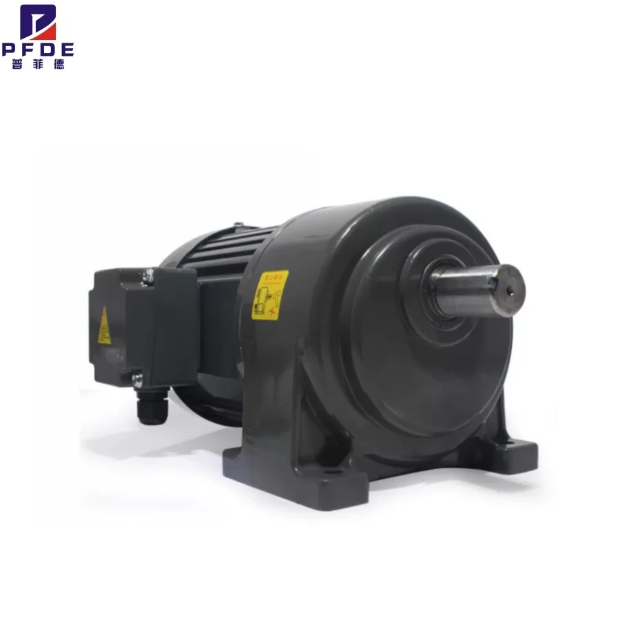 380V Gear Reduction Motor Inverter Speed Control Horizontal Mount 400W Industrial AC Motor
