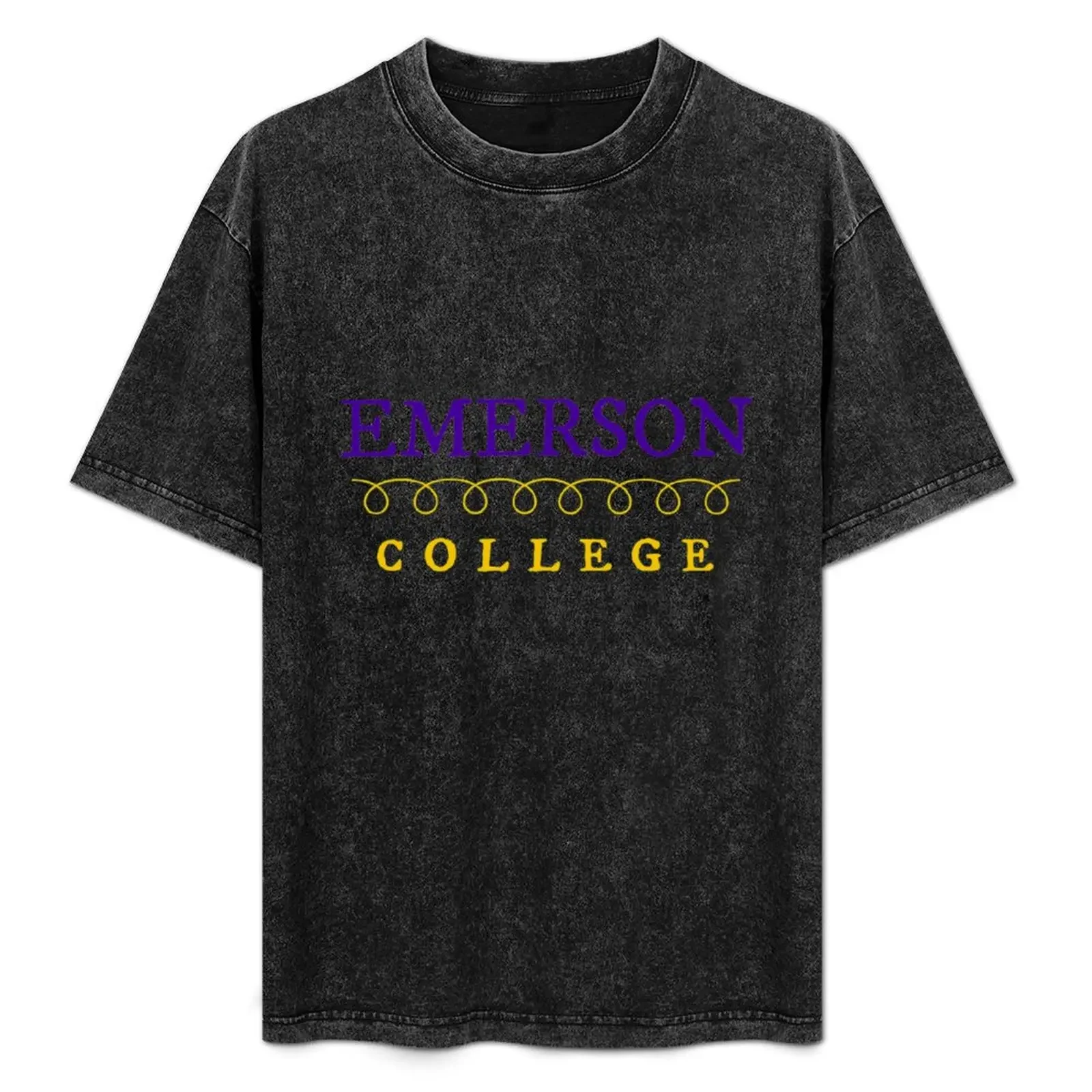 Emerson College T-Shirt boys animal print anime t shirts men workout shirt