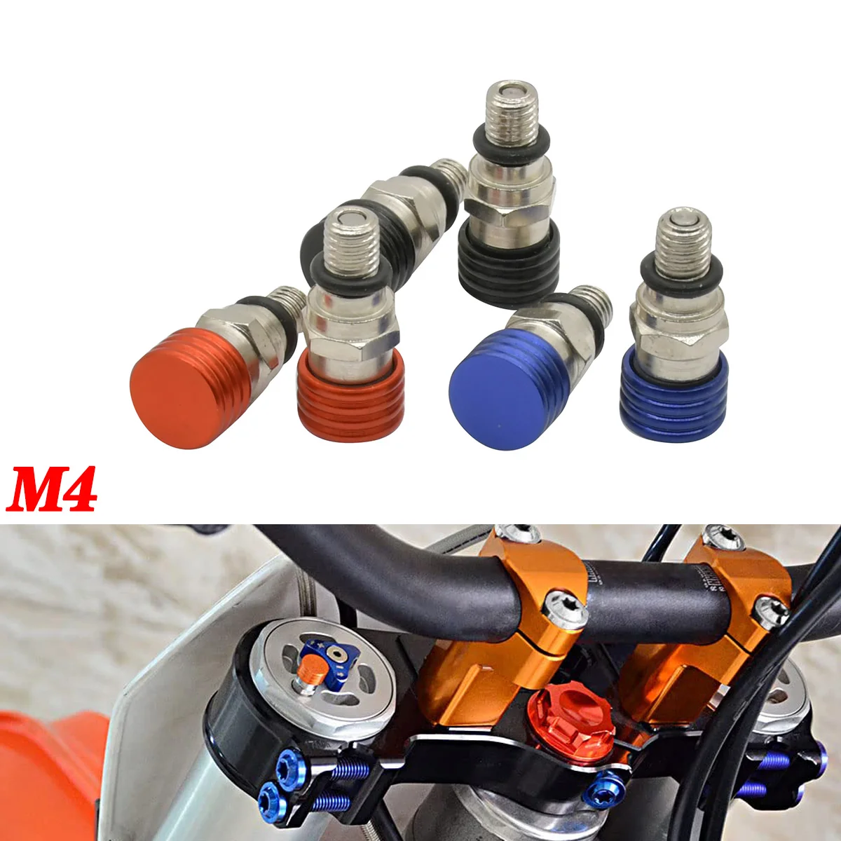 For KTM EXC EXCF SX SXF XC XCF XCW XCFW 150 200 250 300 350 400 450 500 For Husqvarna FC TE FE M4x0.7 Fork Air Bleeder Valves