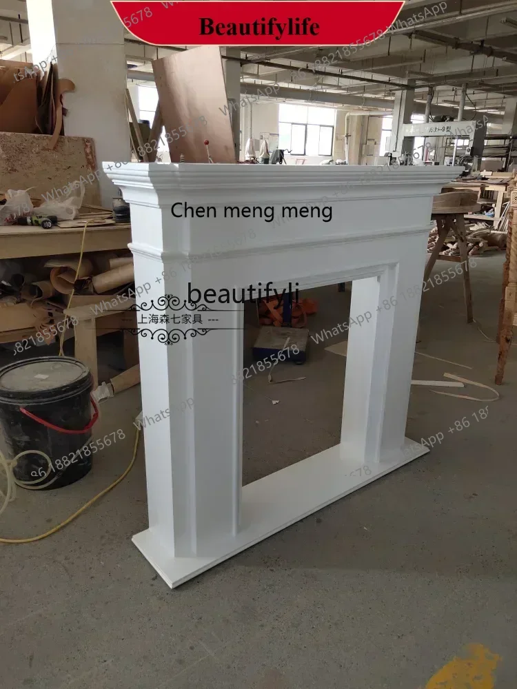 D178 Yy  European simple and beautiful solid wood fireplace French home, French partition wall simple and fashionable decorative