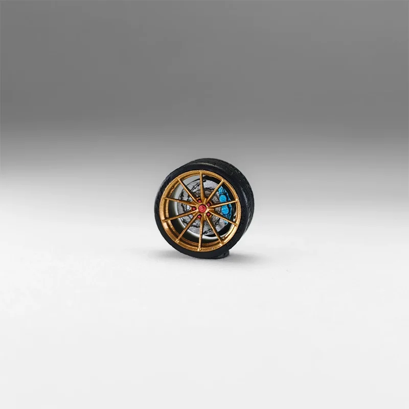 Car Model Modified Wheel Hub 1:64 Diameter 9.2/9.9mm Resin Static Wheel Hub Without Calipers