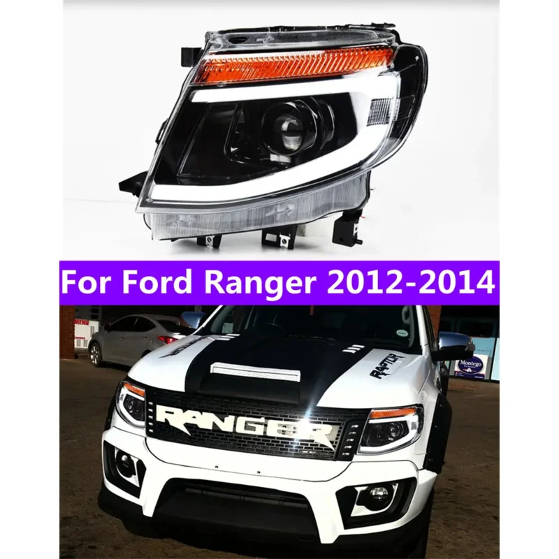 

Автомобильные фары для Ford Ranger, светодиодные фары 2012-2015, фары T6, светодиодный указатель поворота, дальний свет, передняя лампа