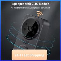Video Doorbell  Night HD Camera USB C 2.4Ghz 2 Way Voice  1080P Wide Angle Lens Video Doorbell  For Home Apartment