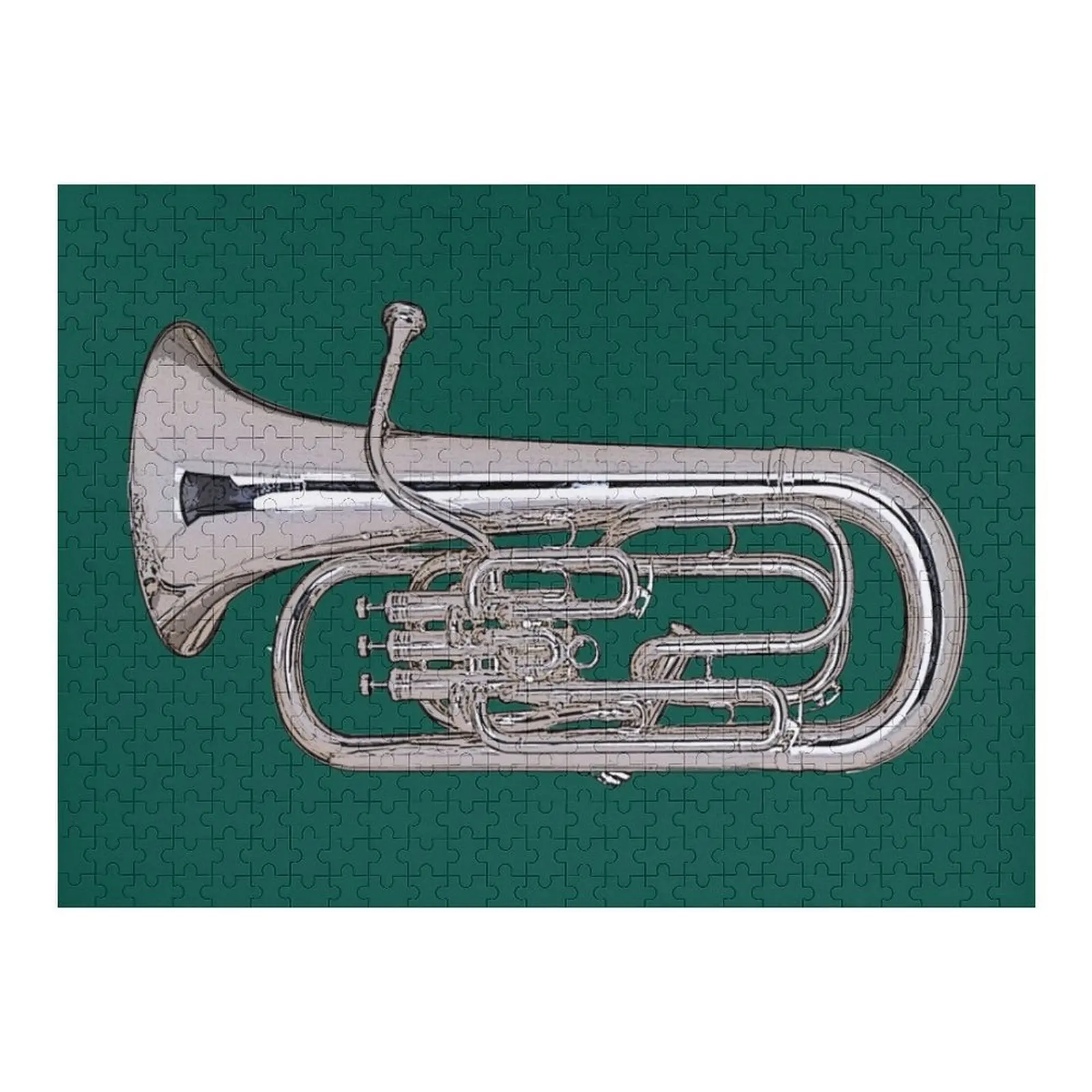 

Big Silver Euphonium Jigsaw Puzzle Jigsaw Pieces Adults Scale Motors Puzzle