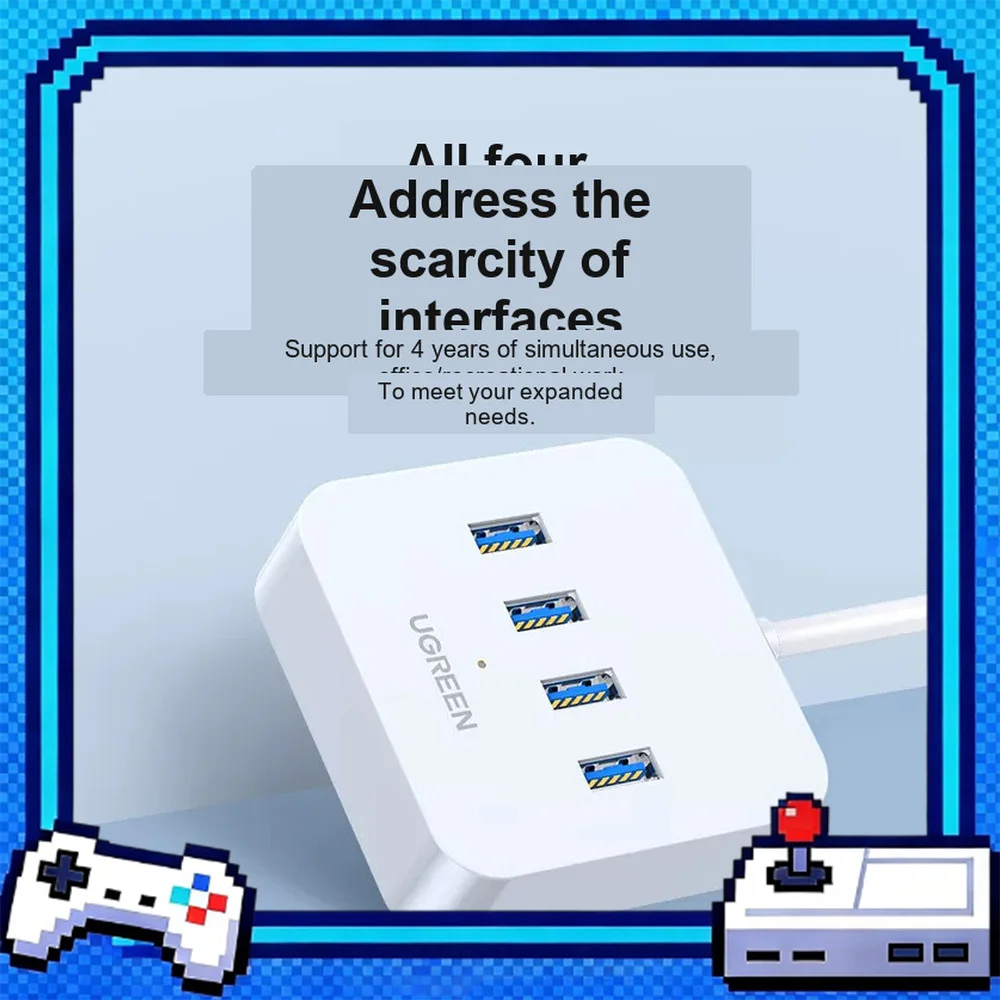 UGREEN 25435 30201 30202 30221 15715 4 Port USB 3.0 Hub Splitter with Power Supply
