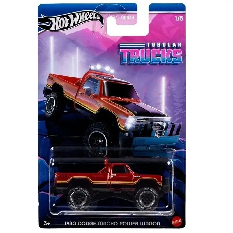 Mattel Hot Wheels Tubular Trucks Series 1/64 Collectible Car Toys Diecast Vehicle Dodge Chevy Ford Toyota Jeep Table Decoration