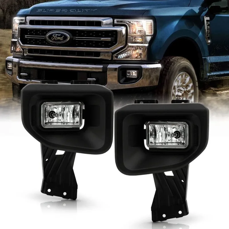 

ACANII - For 2020-2022 F250 F350 SuperDuty [OE Style] Halogen Fog Lights Lamps w/Switch and Kits Pair Left+Right