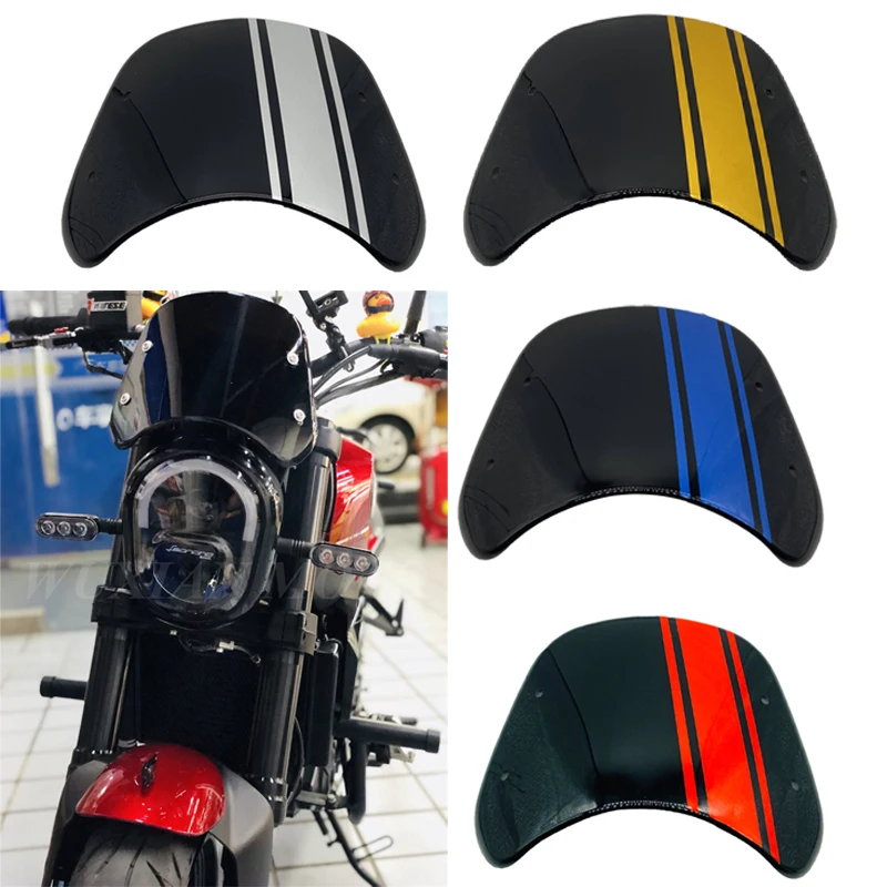 Motorcycle painted windshield suitable for Benelli Leoncino 250 BJ250 street car model 5