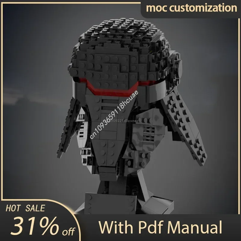 

Moc 518 шт., падший заказ, второй сестра, шлемы, звездная боевая модель, строительные блоки, кирпичи, сделай сам, образовательная сборка, игрушки для детей, подарок