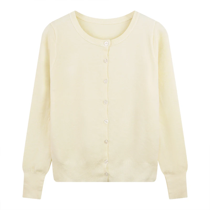 

Sweaters O-Neck Knitted Sweater Women Cardigans Fashion Black Long Sleeve Knit Sweater Cardigan Women Tops Sueter Feminino Q1202