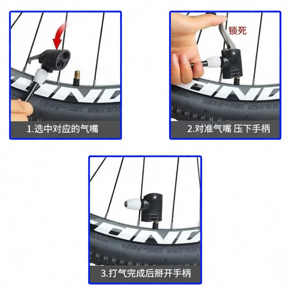 Dual Head Tire Valve Chuck Adapter Copper Air Compressor Connector For Car Motorcycle Bike Inflator Pump Fitting