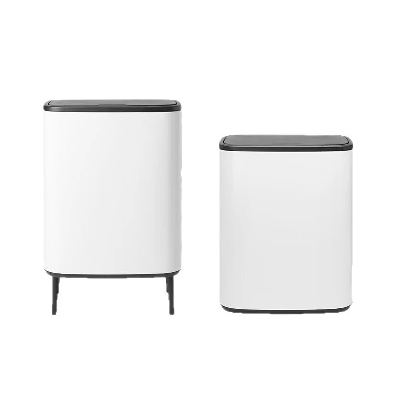 

Touch trash can 2 * 30L imported classification household stainless steel sanitary bucket