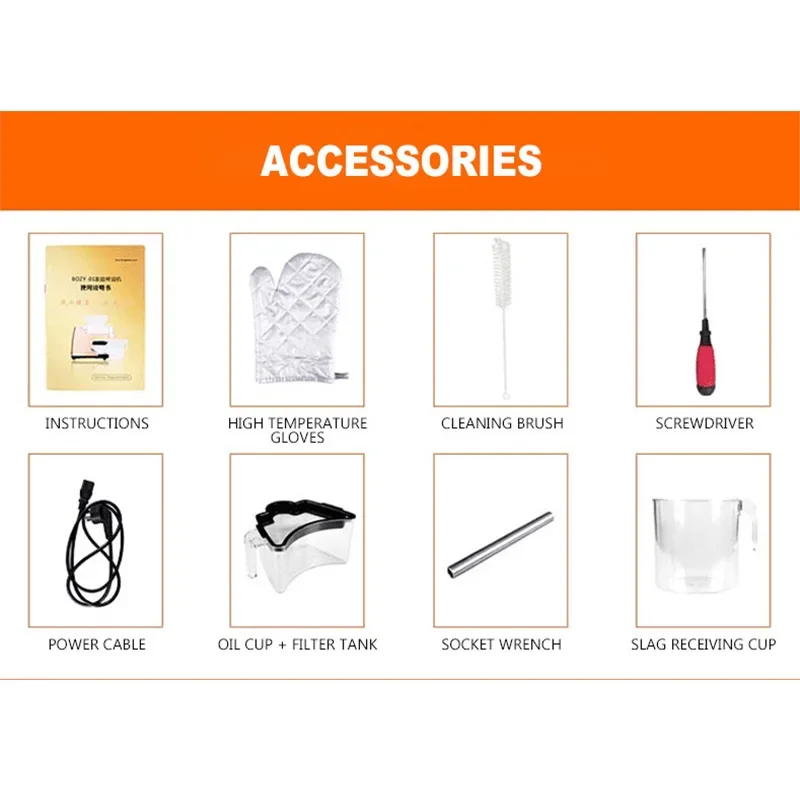 commercial peanut walnut oil presser household automatic oil presser smart cold hot pressing machine peanut walnut fryer