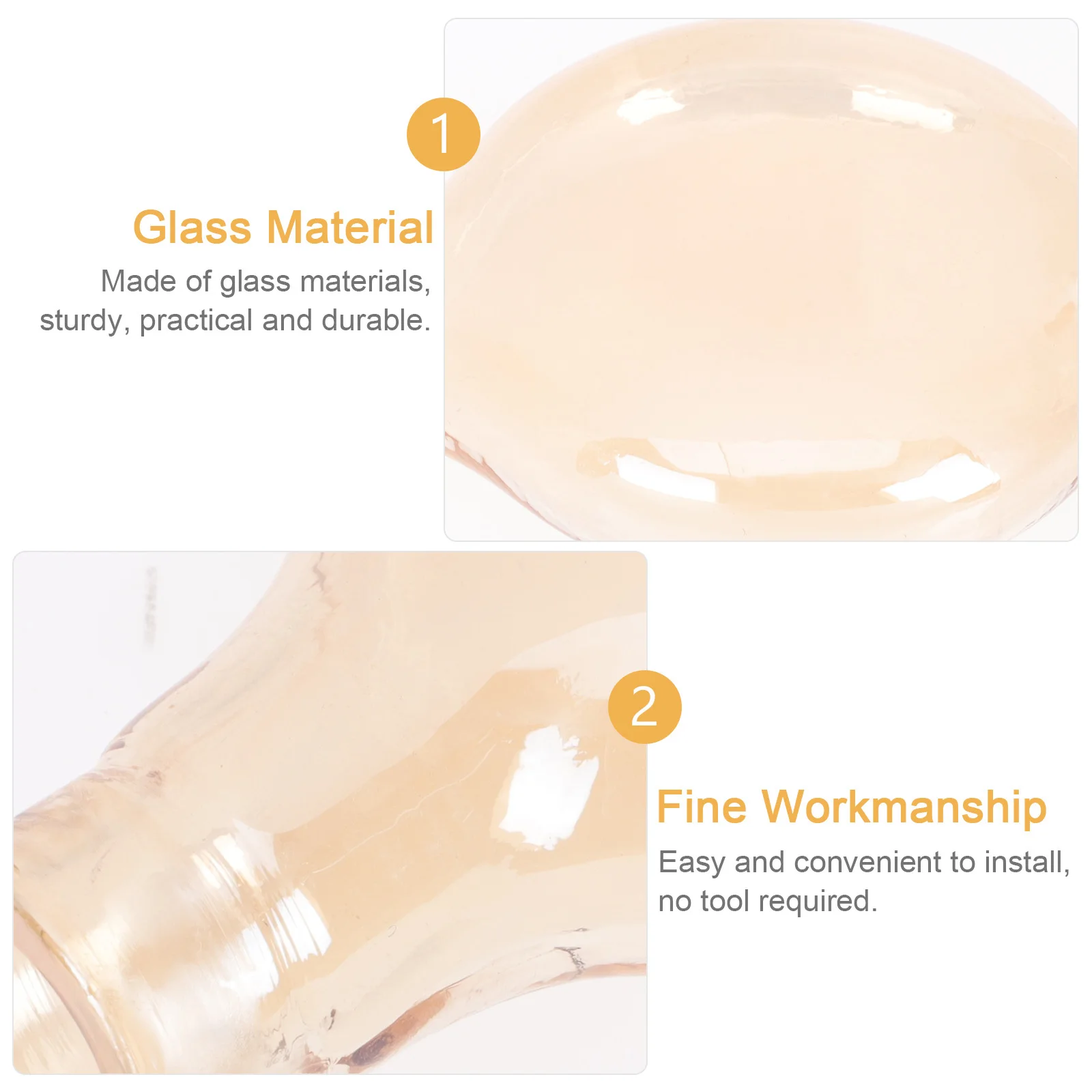 

Glass Lampshade Small Frosted Ball Shade for Firefly Chandelier Pendant Light Cover Home Restaurant Decorative