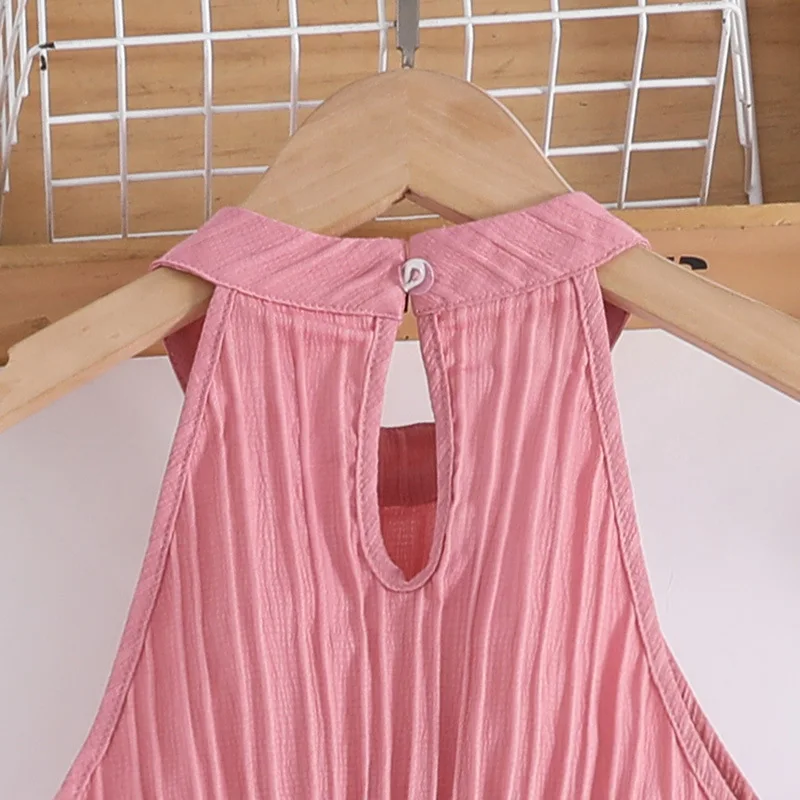 2025 New Summer Girls Clothing Set Fashion Sleeveless Top+ Pants 2Pcs Suit For 6-12 Years Teenagers Kids Outfit image 4