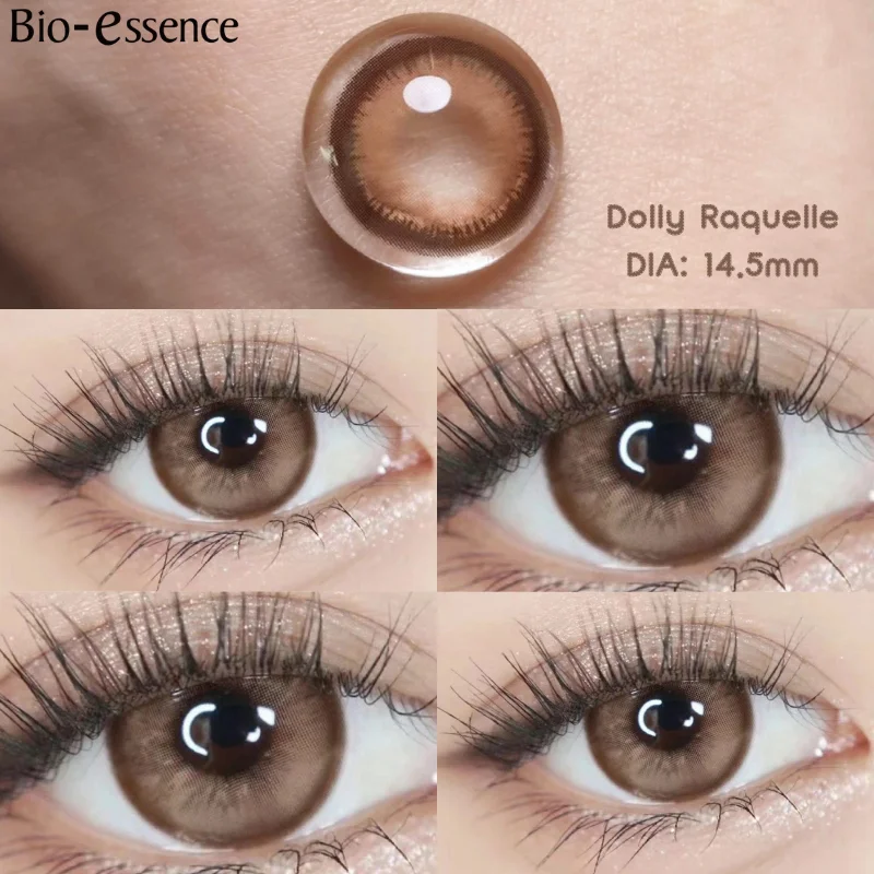 Bio-essence Colorcon Korean Lenses Colored Contact Lenses with Degree Myopia Lenses Brown Lenses Natural Eye Lenses Gray Lense